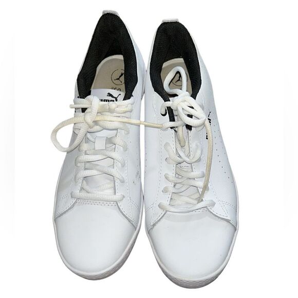 Puma White Lace up Sneakers(Size 8W) - Picture 2 of 11
